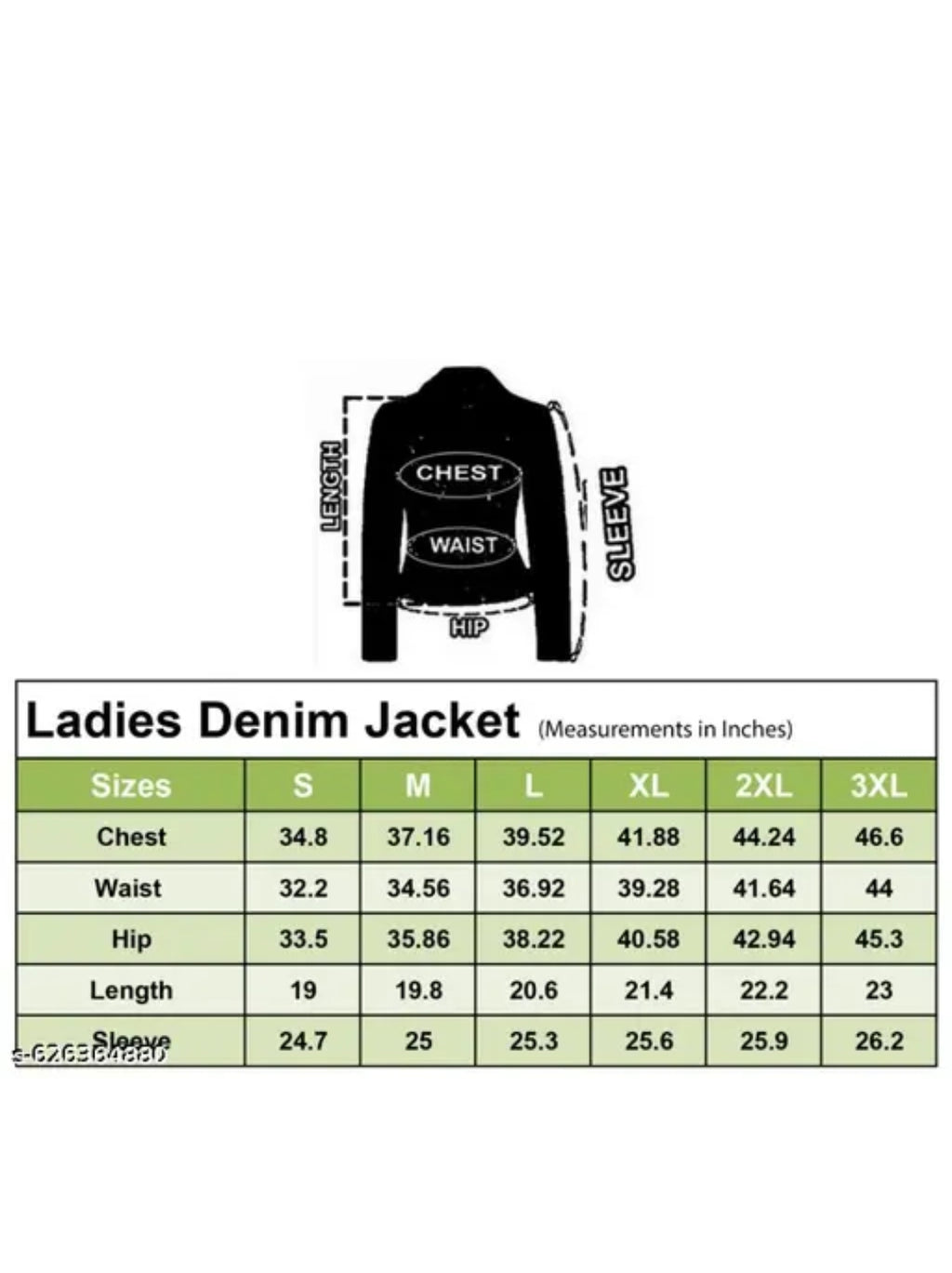 Women’s Denim Winter Jacket with Fur Collar & Cuffs | Full Sleeve