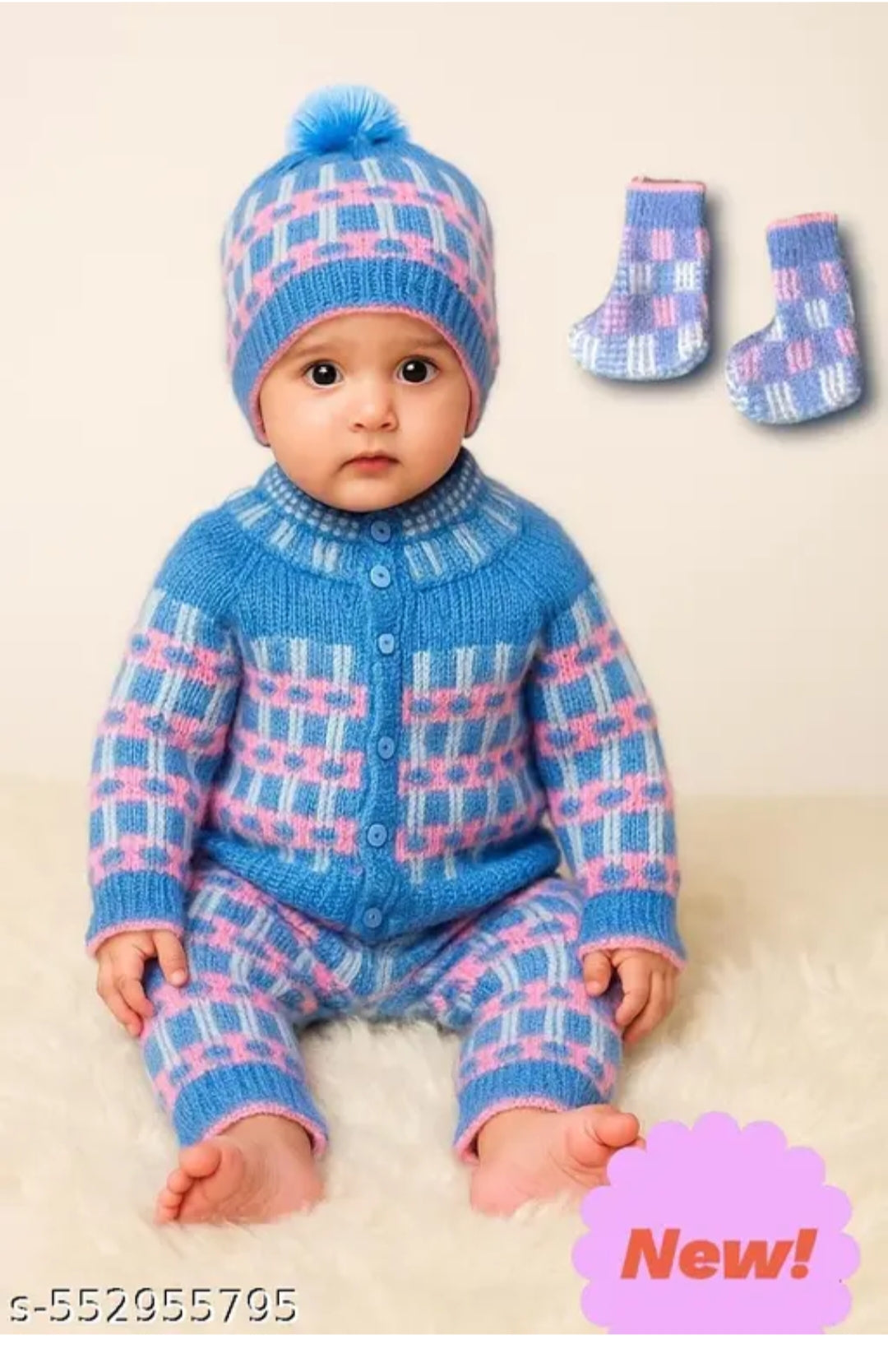 Baby sweater set with Lining